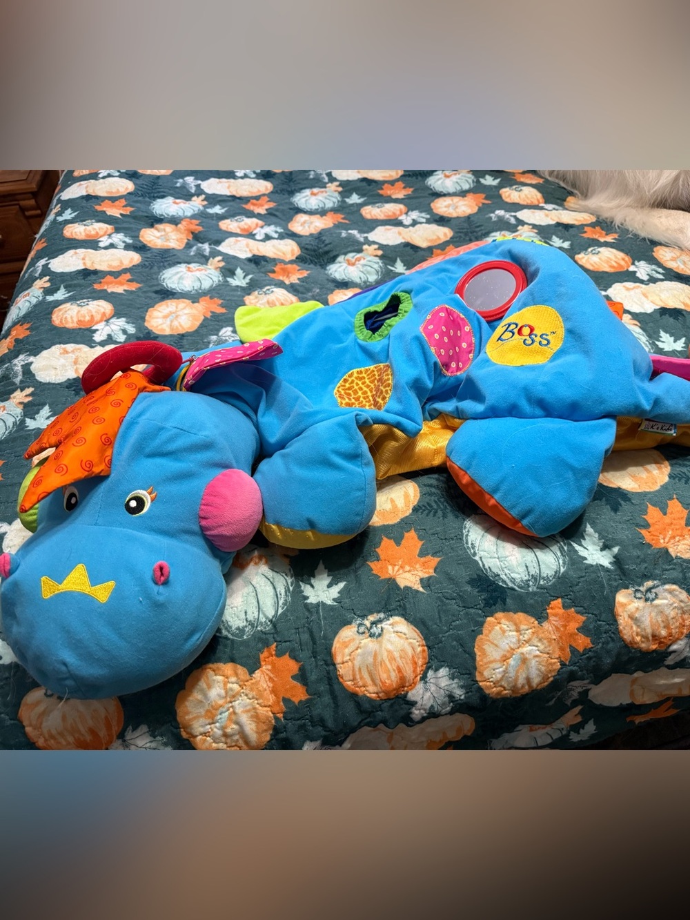 I am the Boss the Blue Dinosaur Plush Only